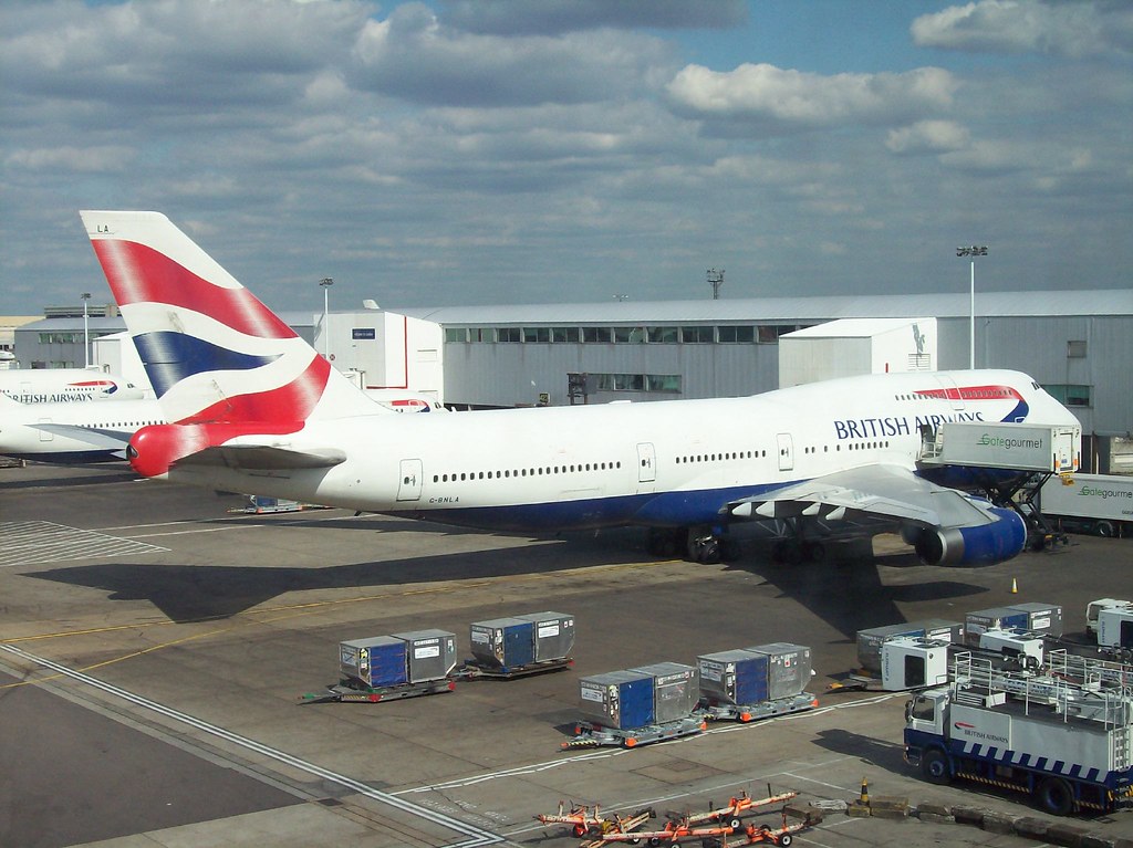 British Airways 747-400 ready to take me back to Vancouver