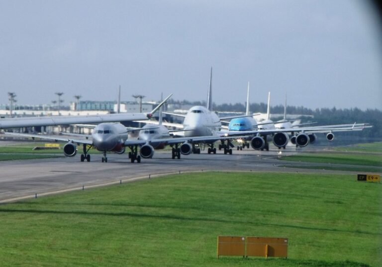 Changi Airport traffic jam